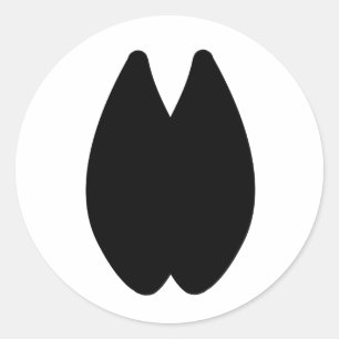 Adesivo Redondo Pegada da alpaca