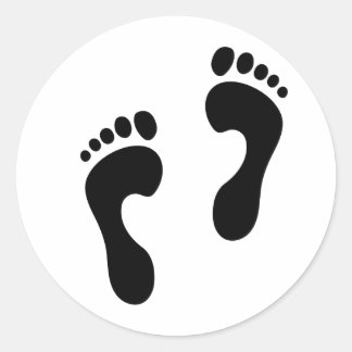 Adesivo Redondo pegadas 2