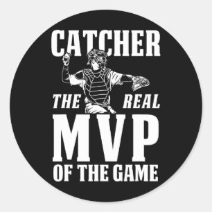 Adesivo Redondo Pegando O Mvp Real Do Presente De Jogo