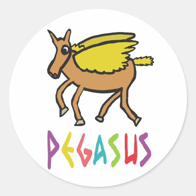 Adesivo Redondo Pegasus (Frente)