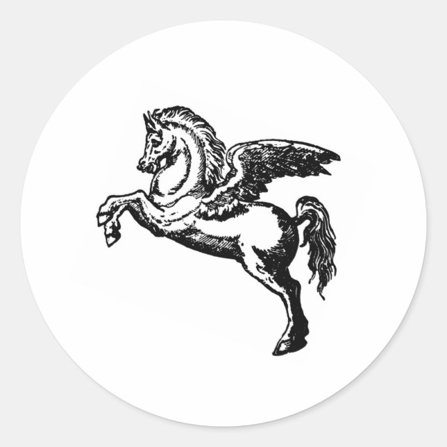 ADESIVO REDONDO PEGASUS STICKERS (Frente)