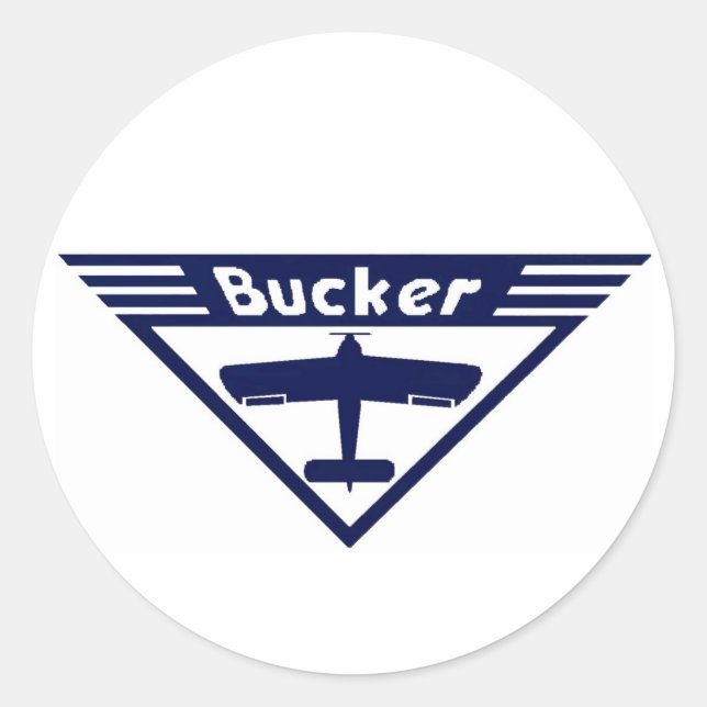 Adesivo Redondo Pegatina BUCKER (Frente)