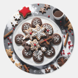 Adesivo Redondo Pegatina navidad 1 - 001