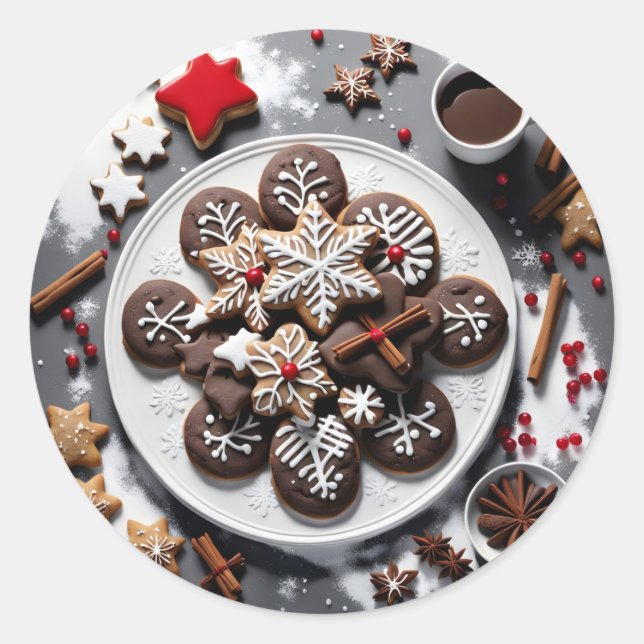 Adesivo Redondo Pegatina navidad 1 - 001 (Frente)