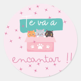 Adesivo Redondo Pegatina Redonda Stickers para regalos