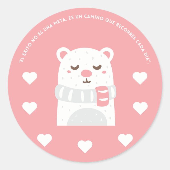 Adesivo Redondo Pegatina- Sticker con Diseño Único  (Frente)