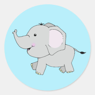 Adesivo Redondo Pegatina Tengo un elefante