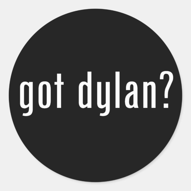 Adesivo Redondo pegou o Dylan? (Frente)