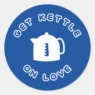 Adesivo Redondo Pegue Kettle No Amor