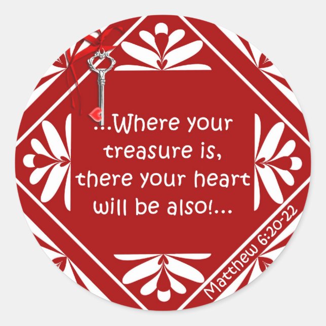 Adesivo Redondo Peito tesouro (Frente)