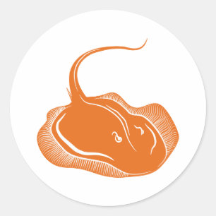 Adesivo Redondo Peixe-Aranha