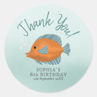 Peixe Bonito Obrigado Aniversário de criança