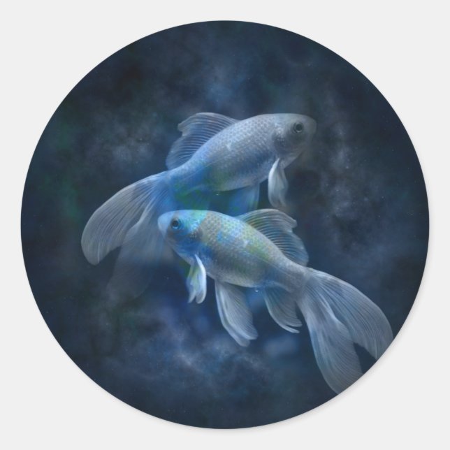 Adesivo Redondo Peixe Fantasmagórico (Frente)
