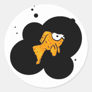 Adesivo Redondo Peixe-gato