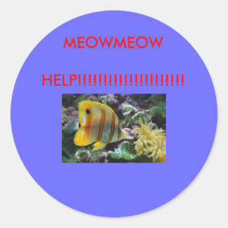 Adesivo Redondo Peixe, MEOWMEOAJUDA!!!!!!!!!!!!!!!!!!!!!!!!!!
