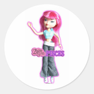 Adesivo Redondo Peixes