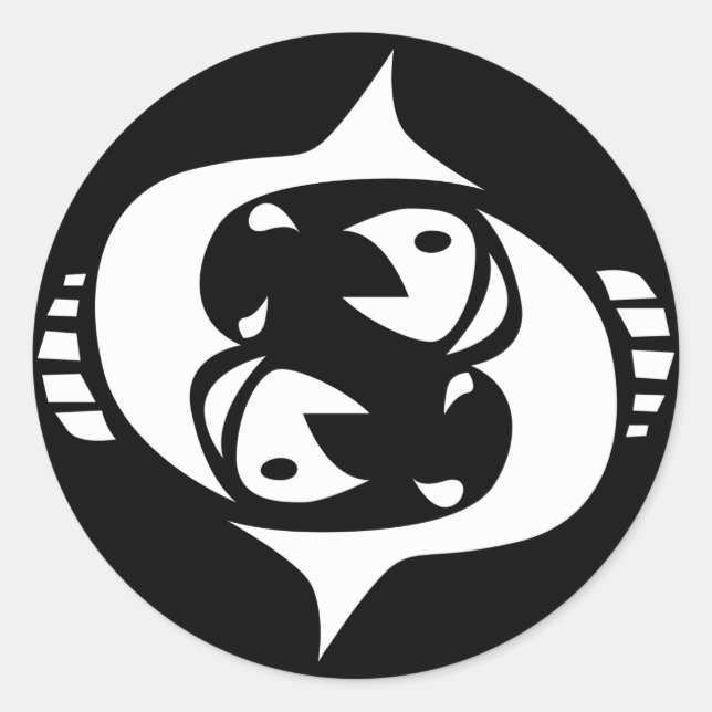 Adesivo Redondo peixes (Frente)