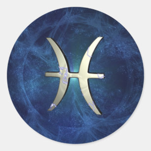 Adesivo Redondo Peixes