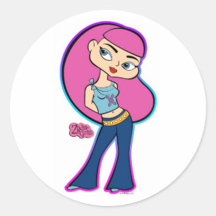 Adesivo Redondo Peixes