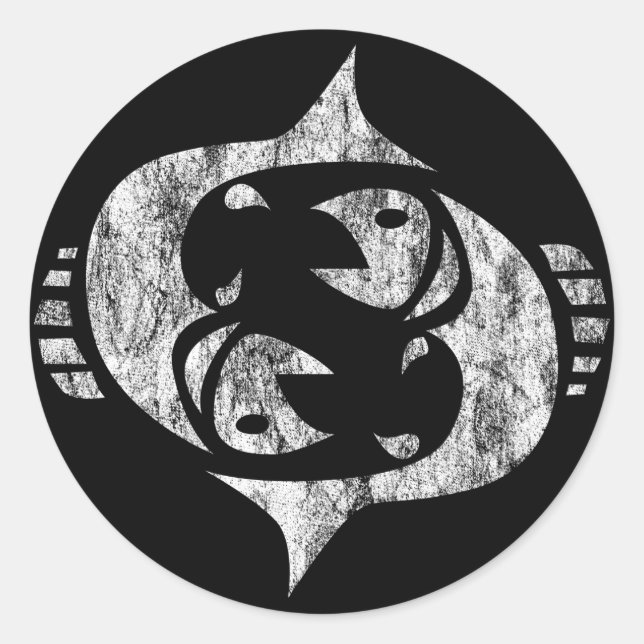 Adesivo Redondo peixes (Frente)