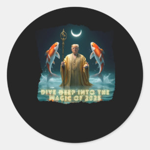 Adesivo Redondo Peixes 2025