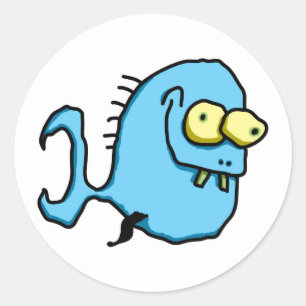 Adesivo Redondo Peixes 4