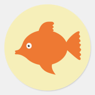 Adesivo Redondo Peixes alaranjados