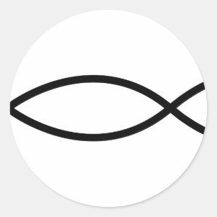 Adesivo Redondo Peixes cristãos