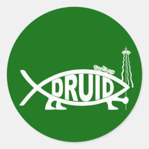 Adesivo Redondo Peixes do Druid