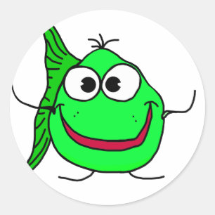 Adesivo Redondo Peixes dos desenhos animados