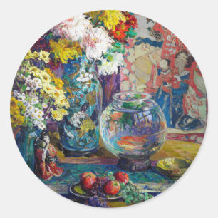 Adesivo Redondo Peixes, Frutas e Flores   Kathryn E. Cherry