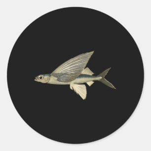 Adesivo Redondo Peixes Voadores