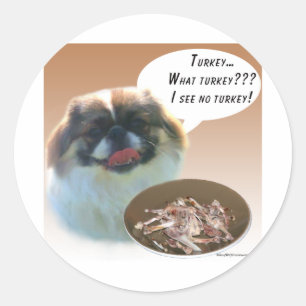 Adesivo Redondo Pekingese Turquia