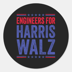 Adesivo Redondo Pela Eleição De Harris Wheimer 2024 Vote Kamala Wa