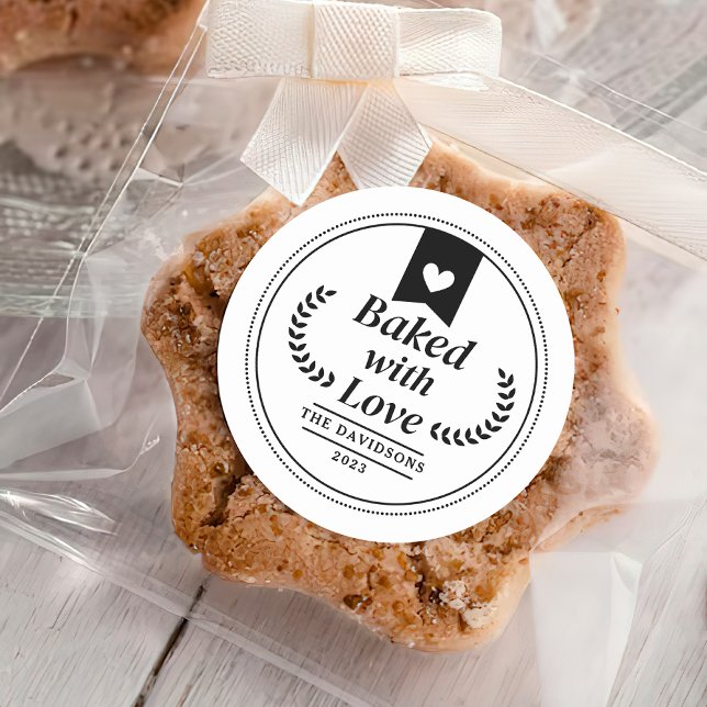 Adesivo Redondo Pelado Com Amor Feriado De Natal (Criador carregado)