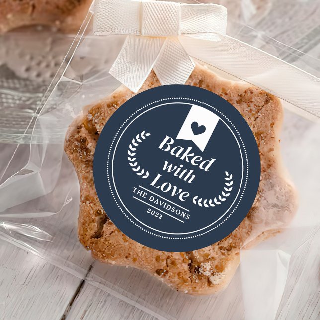 Adesivo Redondo Pelado com amor Férias de Natal (Criador carregado)