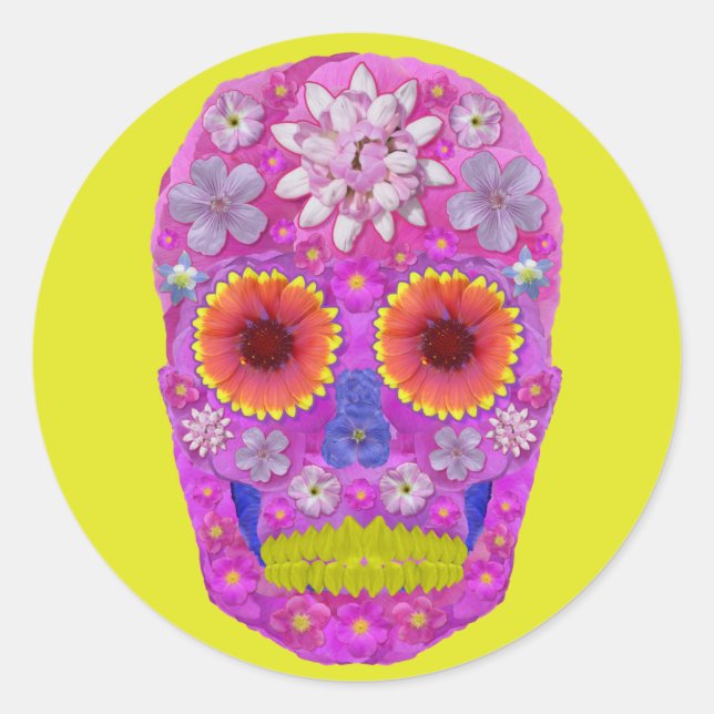Adesivo Redondo Pele da Flor 2 (Frente)
