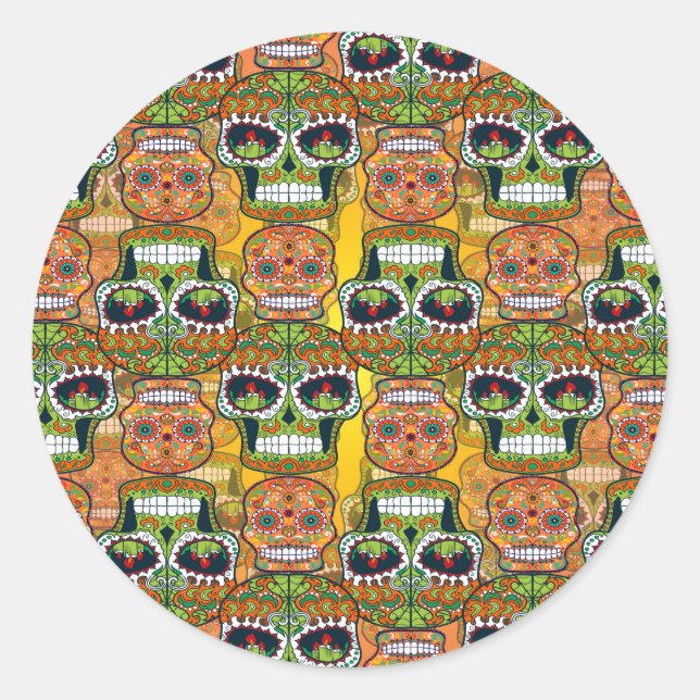 Adesivo Redondo Peles de Açúcar (Frente)