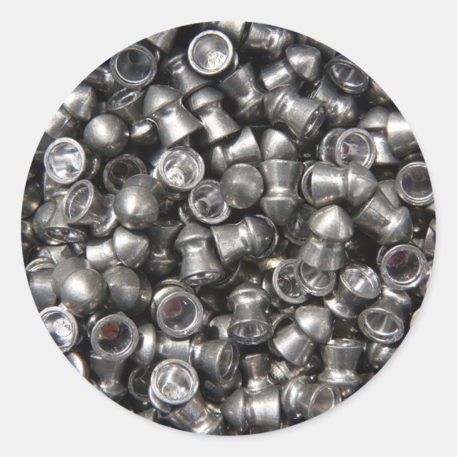 Adesivo Redondo Pellet Gun Ammo - Dicas Sharp para Fotografar (Frente)