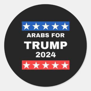 Adesivo Redondo Pelo Presidente Trump Donald Trump 2024