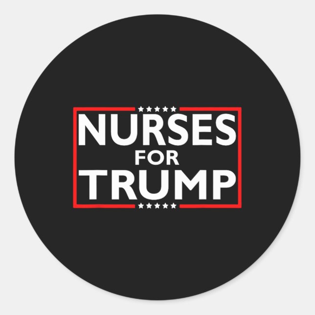 Adesivo Redondo Pelo Presidente Trump Eleição 2024 (Frente)