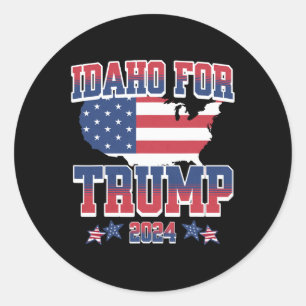 Adesivo Redondo Pelo Trump 2024 Eletion Trump Pro Presidente Donal