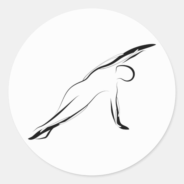 Adesivo Redondo Penas de pilates (Frente)