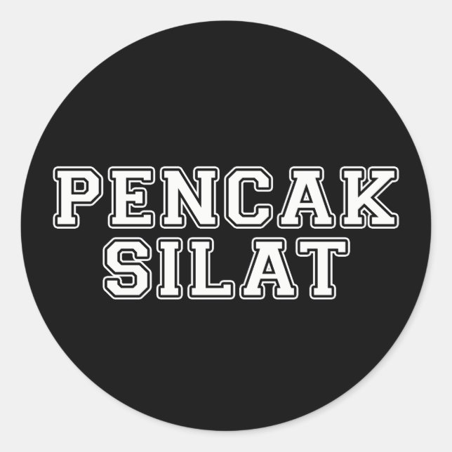 Adesivo Redondo Pencak Silat (Frente)