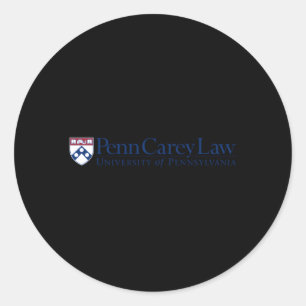 Adesivo Redondo Penn Quakers Carey Law