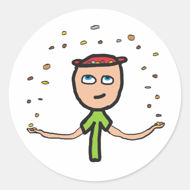 Adesivo Redondo Pennies do Céu (Frente)