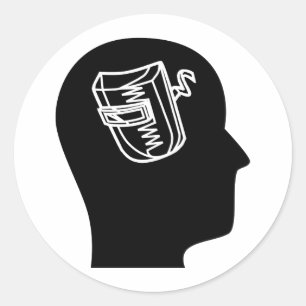 Adesivo Redondo Pensando Em Soldar