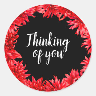 Adesivo Redondo Pensando em você