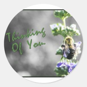 Adesivo Redondo Pensando em você!