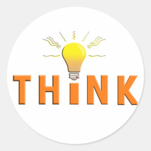 Adesivo Redondo Pensar